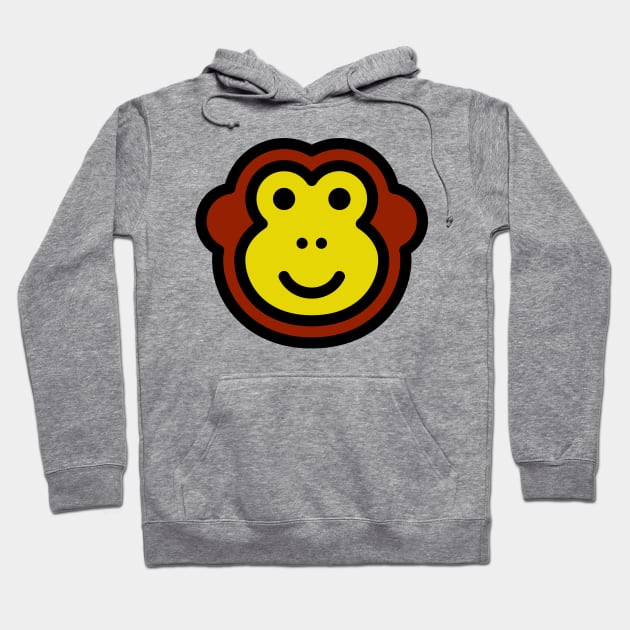 Cute Little Monkey Ape Yellow Hoodie by BradleyHeal